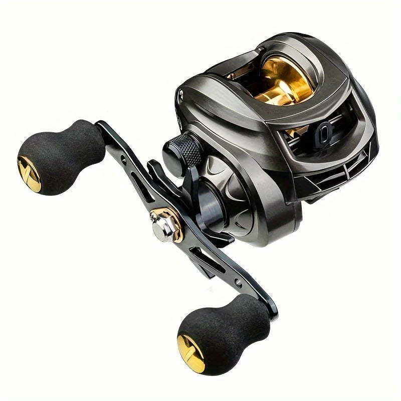 Ak 7.2:1 Baitcast Fishing Reel, Left or Right Hand