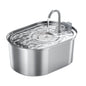 3.2L (108 oz) Stainless Steel Automatic Pet Water Fountain – USB Rechargeable, Ultra-Quiet 20 dB Pump, Double Filter for Cats & Dogs, Motion Sensor