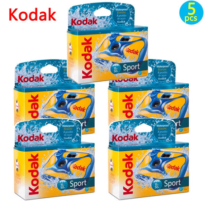 Disposable Single-Use 35mm Film Camera with Flash — 27 or 39 Exposures, ISO 800