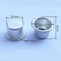 10-Pack Aluminum Candle Cup Drip Protectors – Tealight Candlestick Holders for Weddings, Parties & Home Decor