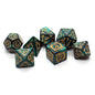 7-Piece Dragon Pattern RPG Dice Set - Polyhedral D4 D6 D8 D10 D12 D20 for DND Tabletop Games & Gifts