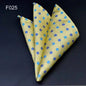 Men's Pocket Square 41 Colors - Plaid Dot Paisley Polyester Handkerchief 25 x 25 cm (9.8 x 9.8 in)