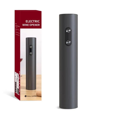 Electric Wine Opener Set, Battery-Powered with Foil Cutter, Wine Pourer, and Vacuum Stopper