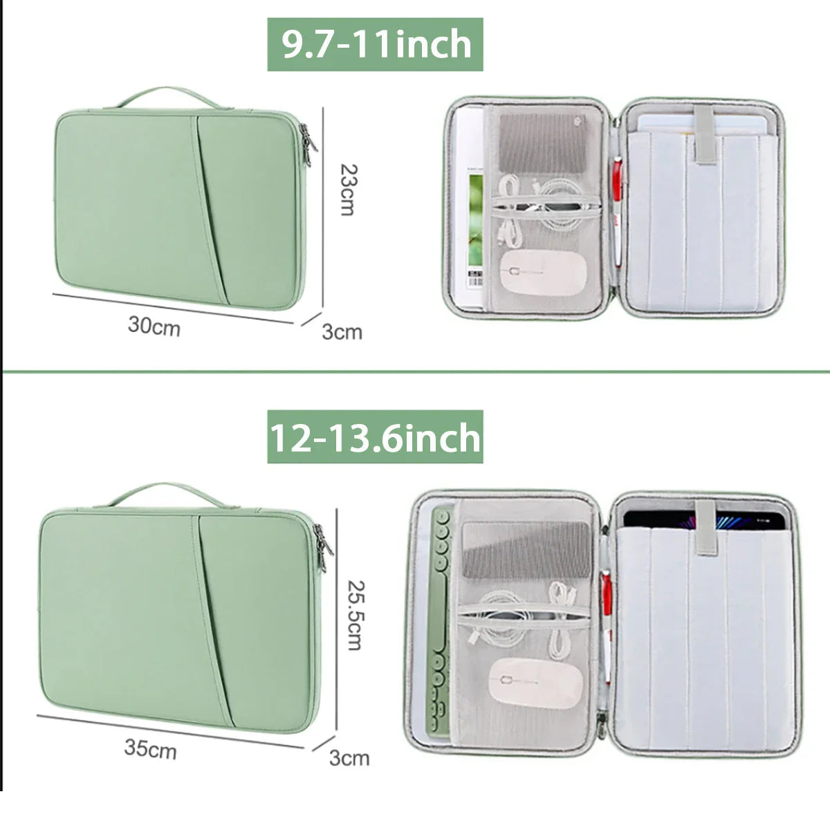 Waterproof Laptop Sleeve Handbag 11–16 Inch — MacBook, Lenovo, HP