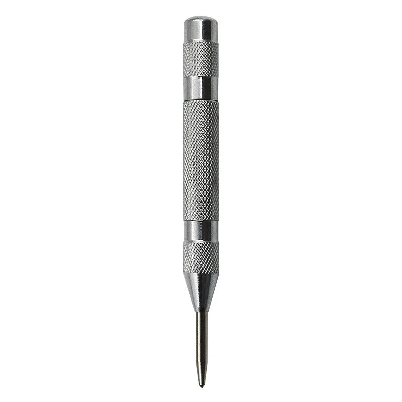 Automatic Center Punch Tool - Spring-Loaded Metal & Wood Marking Punch for Carpentry & Joinery