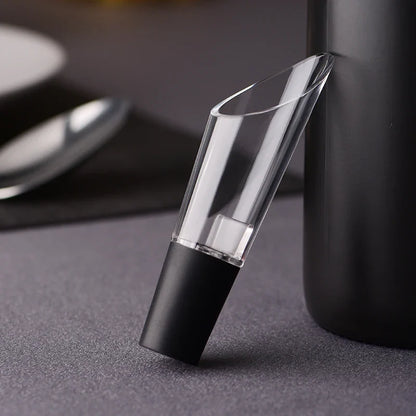 Wine Aerator Pourer Spout with Stopper – Portable Wine Decanter Pouring Tool