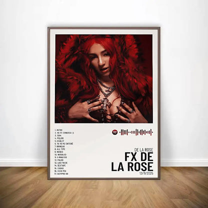 Singer De La Rose Poster HD Art Sticky Wall Waterproof Home Living Room Bar Decoration