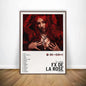 Singer De La Rose Poster HD Art Sticky Wall Waterproof Home Living Room Bar Decoration