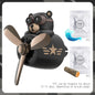 Rotating Airplane Pilot Bear Car Air Freshener - Vent Clip Fragrance Diffuser