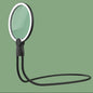 3-in-1 LED Rechargeable Neck & Desktop Magnifier 3X 130mm (5.1 in) Acrylic Lens 24 LEDs for Reading Sewing Jewelry