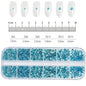 2400+ Shiny Clear Crystal Nail Rhinestones - Mixed Sizes & Shapes Flatback Gems
