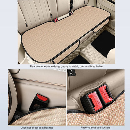 Breathable Summer Car Seat Covers - Cool Fabric 3-Piece Front & Rear Cushion Set