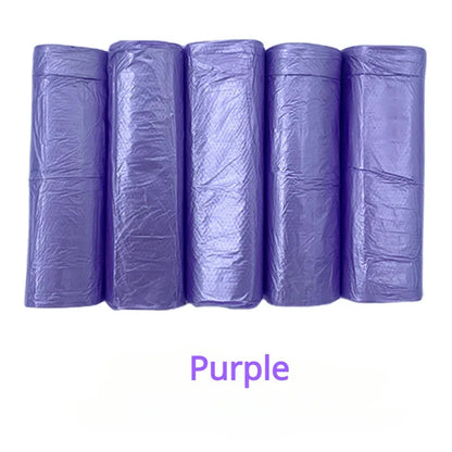 100PCS Mixed Color Garbage Bags – Thick Disposable Trash Can Liners