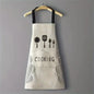 Unisex Adjustable Kitchen Apron – Solid Color PVC Cooking Apron with Pocket