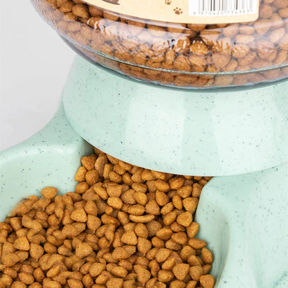 Large Capacity Automatic Pet Food and Water Bowl for Dogs & Cats