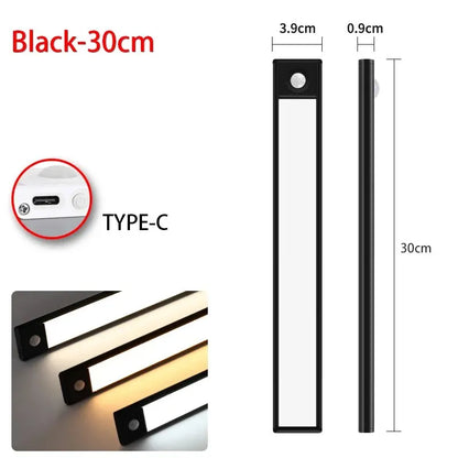 Rechargeable Motion Sensor LED Night Light Rectangle 50cm (19.7 in) Emergency Light