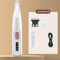 Dog Paw Trimmer with LED Light & Display — Cordless Waterproof Pet Hair Trimmer, 18mm Stainless Steel Blade