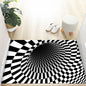 VIKAMA 3D Dizziness Crystal Velvet Floor Mat  Durable and Easy to Clean Anti-Slip Mat for Home Decoration  Entry Door Mat
