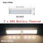 LED Under Cabinet Night Light Motion Sensor Closet Light Kitchen Bedroom Lighting Wall Lamp With Magnetic Strip USB Rechargeable