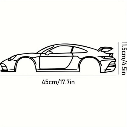 Decorative Hot Border Metal Line Art Designed Specifically for Passionate Automotive Aficionados Looking To Create Wall Displays