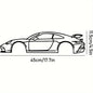 Decorative Hot Border Metal Line Art Designed Specifically for Passionate Automotive Aficionados Looking To Create Wall Displays
