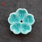 Cherry Blossom Ceramic Incense Burner Sakura Incense Stick Holder Aromatherapy Censer Home & Office Decor