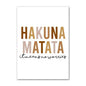 HAKUNA MATATA Art Poster Baby Nursery Canvas Print Lion Animal Painting Tiger Posters Nordic Wall Pictures Kids Room Decoration