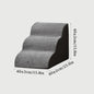 Detachable Washable 3 & 4-Step Memory-Foam-Feel Pet Stairs – Sofa Ramp for Small Dogs & Cats