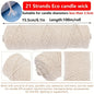 100 m (328 ft) Cotton Candle Wick Roll – Eco-Friendly Square Braided Wicks for DIY Candle Making & Handmade Candles