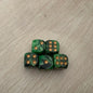 5pcs/set Two Colors Dice Puzzle Board Game Accessory  6 Sided Point Dice Funny Game 16mm