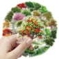 50pcs Forest Secret PET Stickers Natural Forest Plant Landscape Stickers Decor DIY For Scrapbook, Journaling, Laptop, Bumper