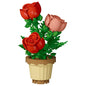 Building block flower potted plant assembly toy decoration micro particle plant potted plant children's toy gift