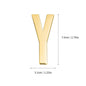 1Pcs Metal Self Adhesive House Number English Alphabet Letters for Apartment Room Door Plate Table Mailbox Number Stickers 7*3cm