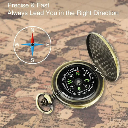 Lightweight Waterproof Hiking Compass for Orienteering, Camping, Backpacking & Hunting — Map Reading Compass