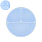 Silicone Baby Sucker Plate & Rice Spoon Set Cute Cartoon Tableware