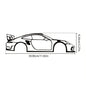 Decorative Hot Border Metal Line Art Designed Specifically for Passionate Automotive Aficionados Looking To Create Wall Displays