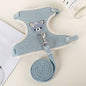 Cute Rabbit & Small Pet Harness Leash Set Padded Adjustable Harness with Leash (Sizes S, M) for Rabbits & Cats