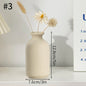 Ceramic Decorative Vase for Dried Flowers & Hydroponic Plants, Modern Table Ornament for Living Room Bedroom Office