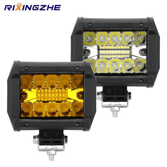 60W 12V LED Work Light 20-SMD Combo Beam Fog Spotlight IP67 for Truck UTV SUV ATV Boat Off-Road
