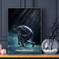Classic Movie The Terminator Poster Sticky Wall Art Printing Waterproof Home Living Bed Room Bar Aesthetic Decor