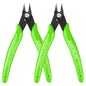 2-Pack Mini Flush Cutting Pliers – Precision Diagonal Wire Cutters for Electrical & Metal Work, Left-Handed