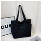 Large Capacity Canvas Tote Bag for Work, College and Shopping, Multi-Pocket Shoulder Book Bag