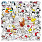 50Pcs Cartoon SnoopyDog Stickers for Kids Laptop Skateboard Graffiti Skateboard Laptop Water Bottle Motorcycle Sticker Toy Decal
