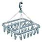 Foldable Drip Hanger with 32 Clips – Plastic Clothes Drying Rack
