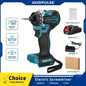 20+1 Gear 1/4-inch (6.35mm) Brushless Cordless Electric Screwdriver, 280 N·m Torque — 18V Battery Compatible