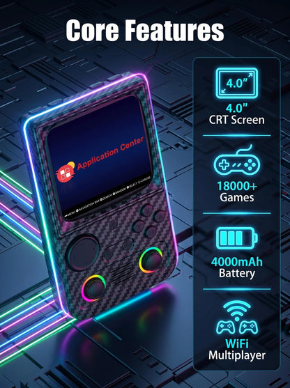 AISLPC R36T MAX Retro Handheld Game Console - 4.0" IPS, 18000+ Games, 27+ Emulators, Wi-Fi, 4000mAh, EmuELEC