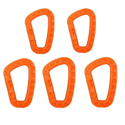 Tactical Carabiner D-Ring Clips for Backpack & Keychain - 1-10 Pack