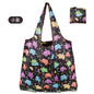 Large Foldable Reusable Shopping Tote Bag, Eco Grocery & Beach Shoulder Bag, Packable Polyester