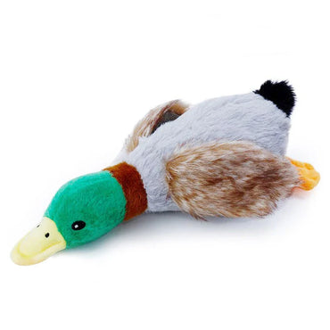 Plush Duck Squeaky Dog Toy with Chew Rope – Bite-Resistant Dental Cleaning Pet Toy