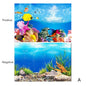 3D Double-Sided Waterproof Aquarium Background Sticker - Fish Tank Ocean Plant Aquascape Poster